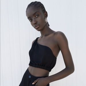 NWT Zara Asymmetric Bra Top